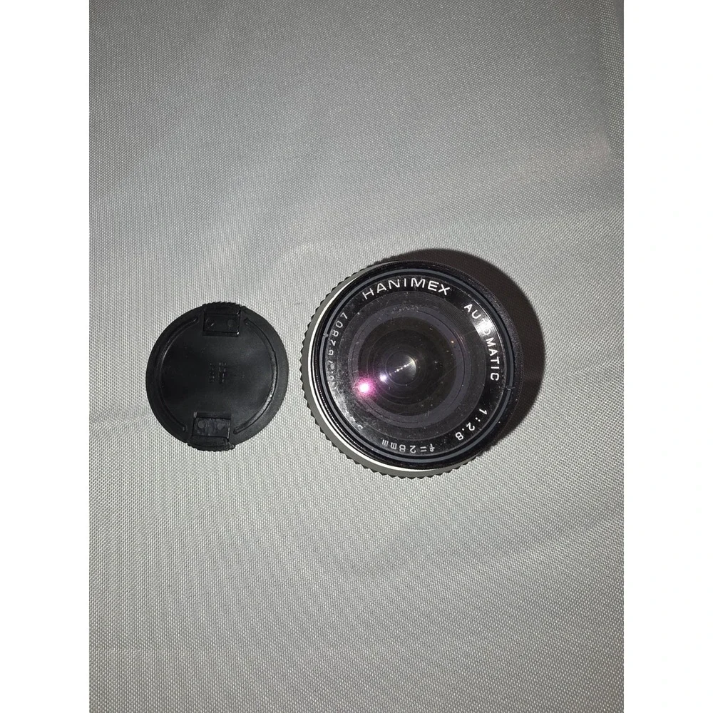 Hanimex Automatic 28mm f/2.8 Wide Angle Lens w/ Tiffen 52mm Skylight‎ Filter-Vtg
